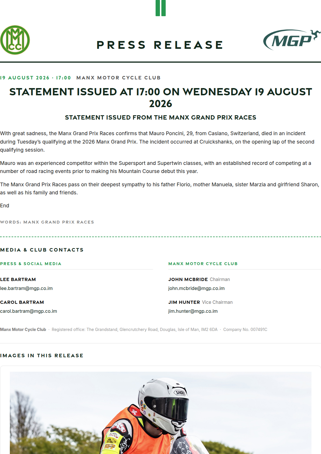 Press release preview